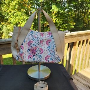 LUCKY BRAND LEATHER SATCHEL CROSSBODY